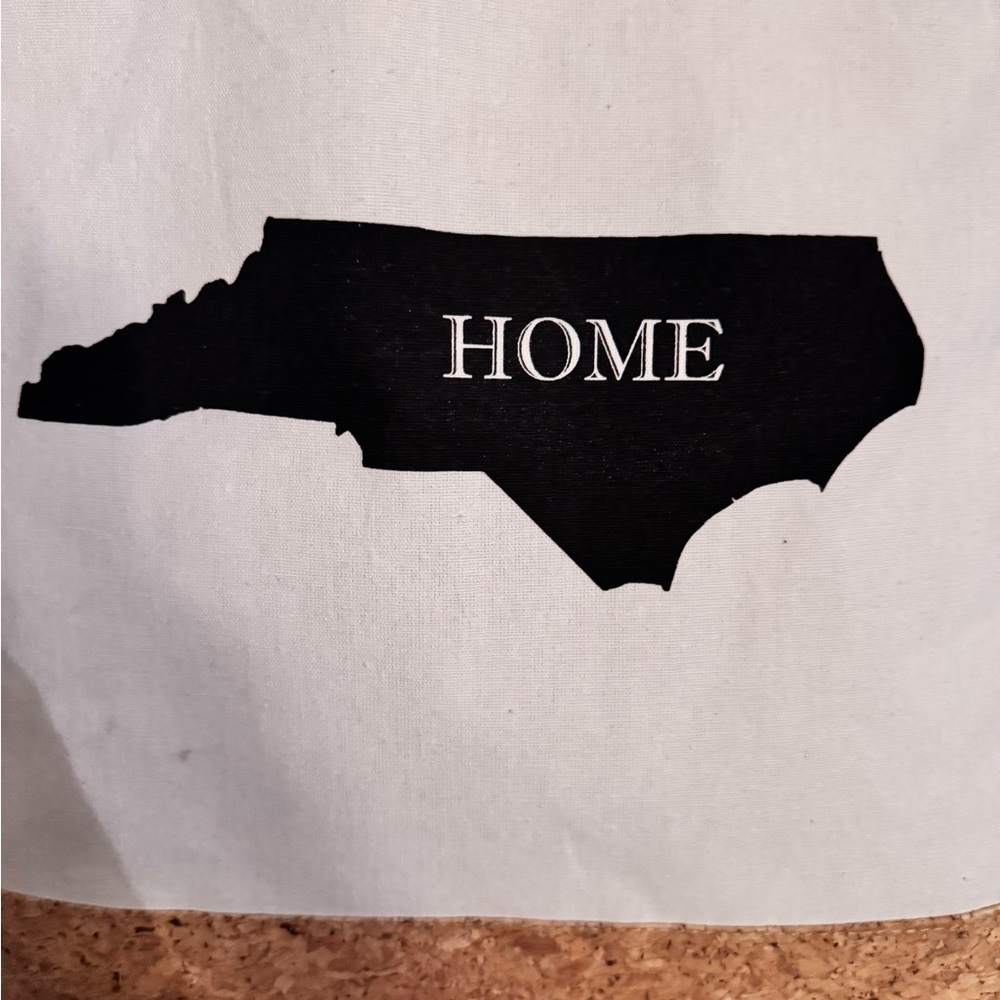 North Carolina Cream Canvas Tote Bag- NEW - Picture 3 of 5